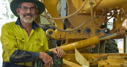 Diesel Fitter Ant Hanna is a Charters Towers Regional Council Values Champion