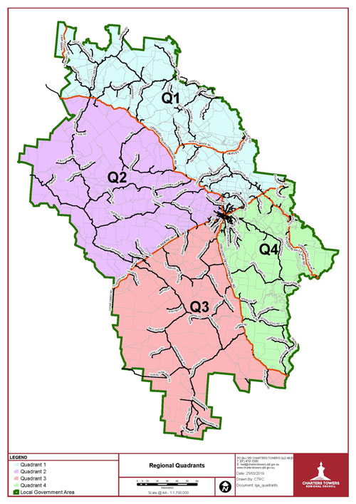 Local Government Area quadrants