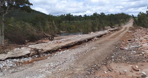 Road damage February 2025 - Flood Damaged Roads in Charters Towers Local Government Area