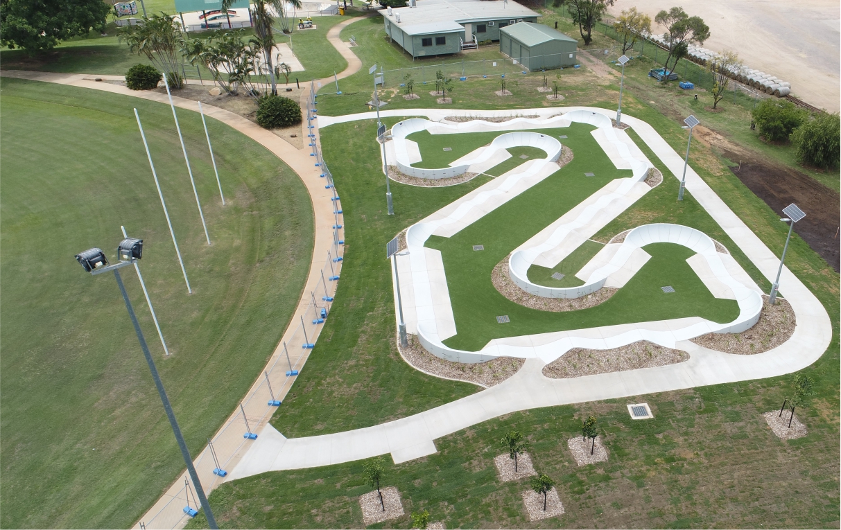 Pump Track Nearing Completion